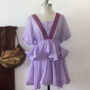 Whimsical PITUSA Levander tone dress